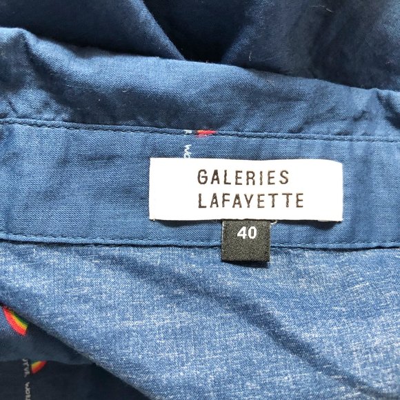 Anthropologie Blue Button Down Shirt - Picture 2 of 4